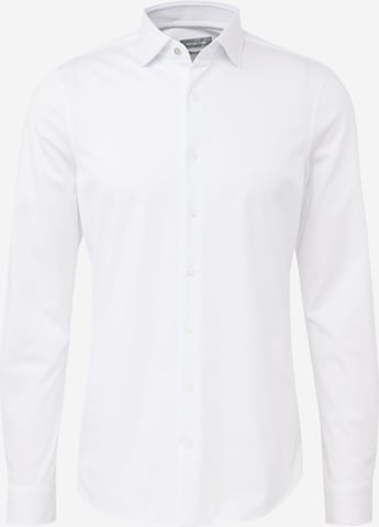 Coupe slim Chemise 'PERFORMANCE' Michael Kors en blanc : devant