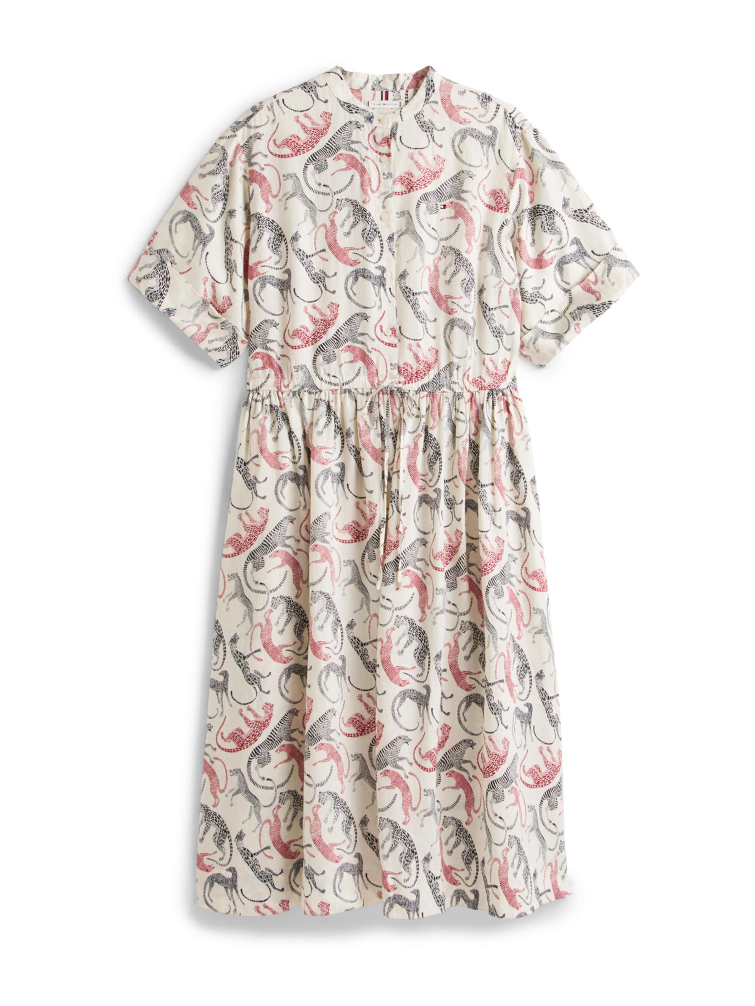 Tommy Hilfiger Curve Shirt dress in Beige: front