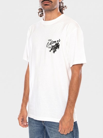 VANS T-Shirt 'CUSTOM CAT SS TEE WHITE' en S en blanc, Vue avec produit