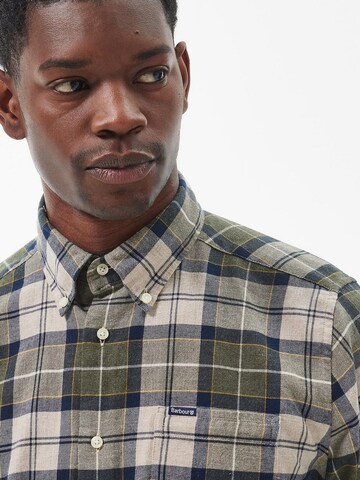 Barbour Regular fit Button Up Shirt 'Fortrose' in Green