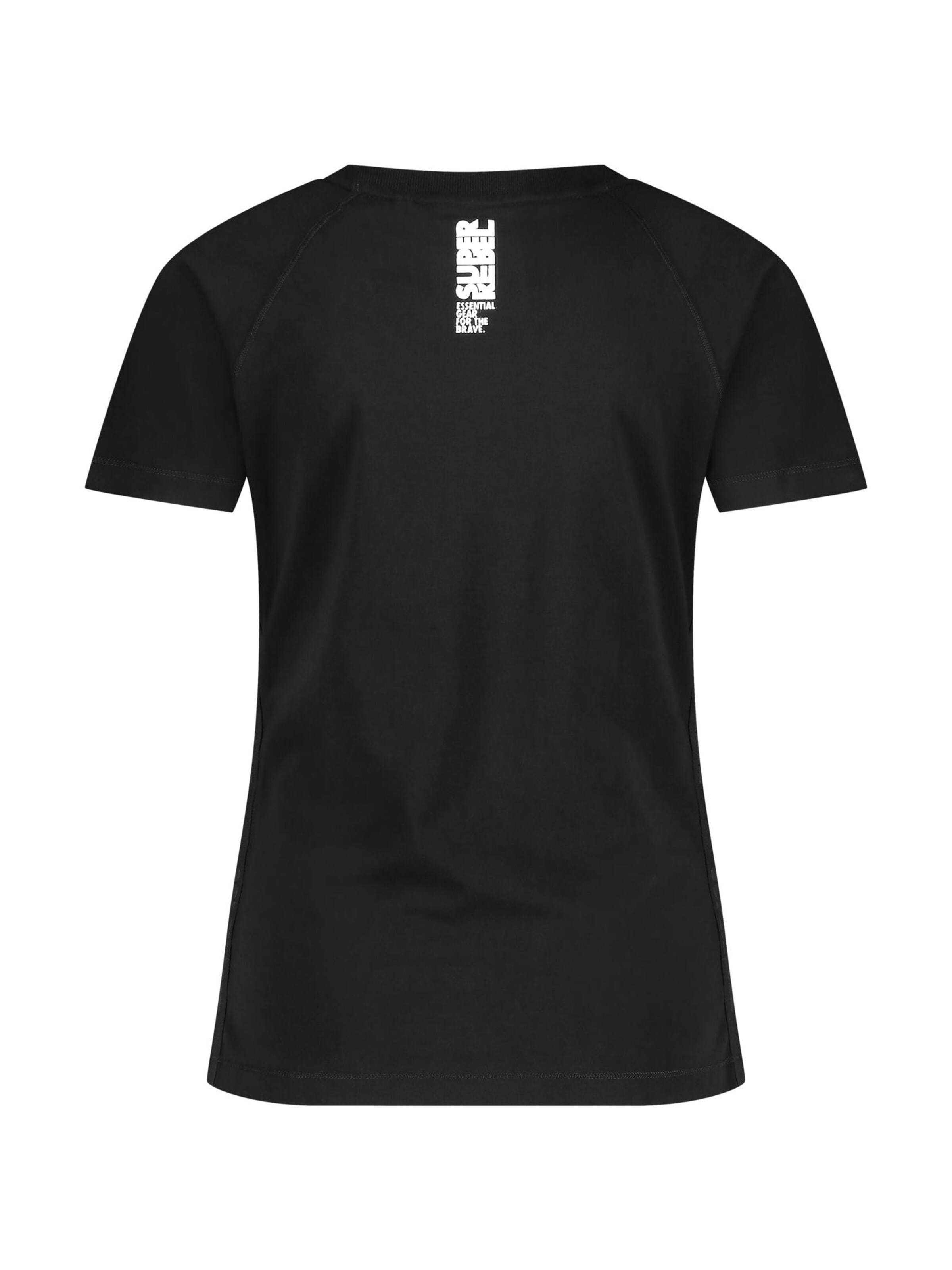 Maglietta 'AMY_' di SUPERREBEL® GEAR in nero