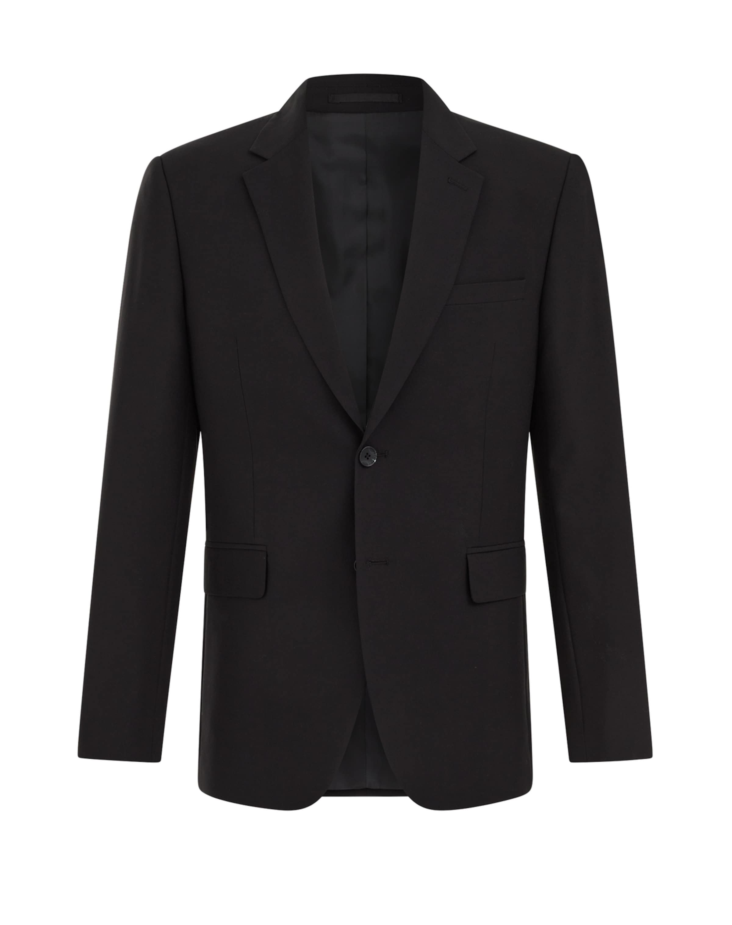 WE Fashion Slim fit Business-colbert in Zwart: voorkant