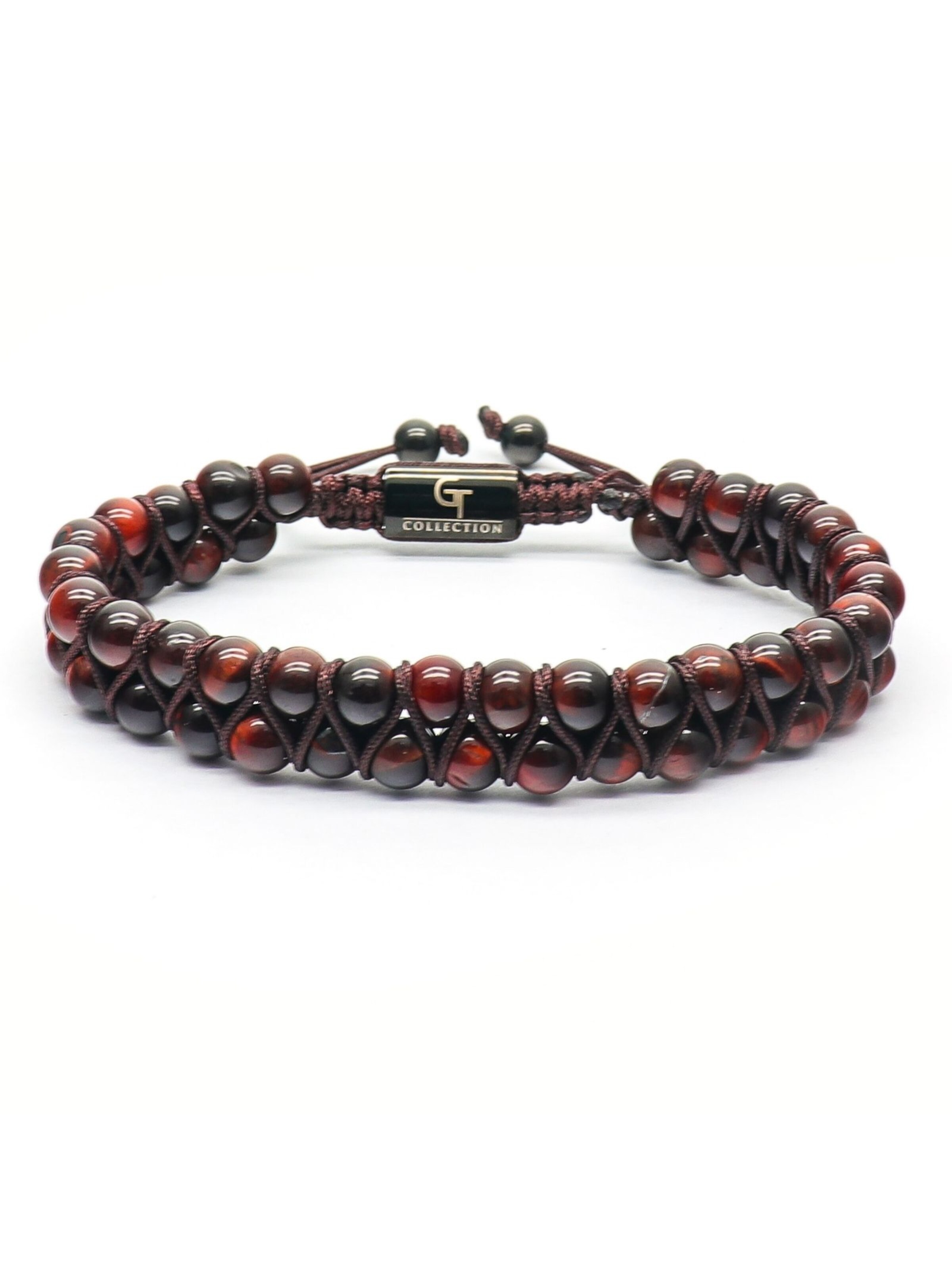 Bracelet 'Double-Bead' GT Collection en rouge : devant