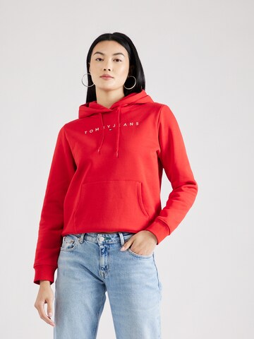 Tommy JeansSweater majica - crvena boja: prednji dio