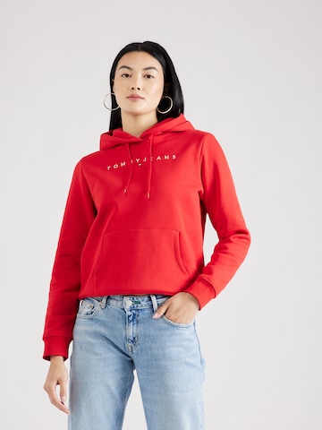 Tommy Jeans Sweatshirt i röd: framsida