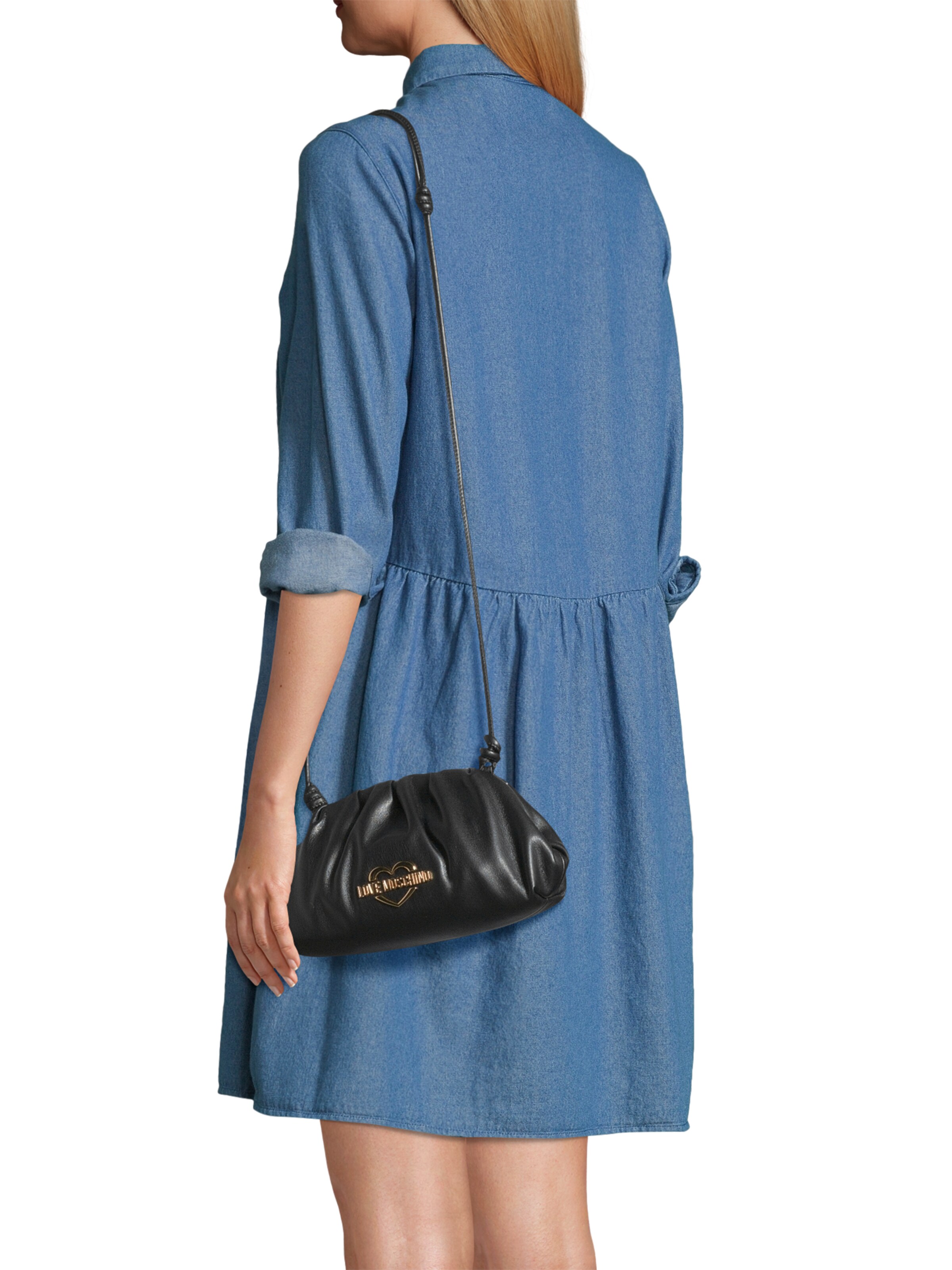 Love Moschino Torba za čez ramo | črna barva