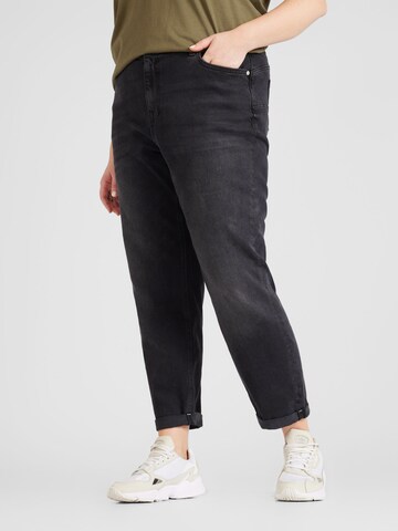 River Island Plus Regular Jeans 'NARISSA' i svart: framsida