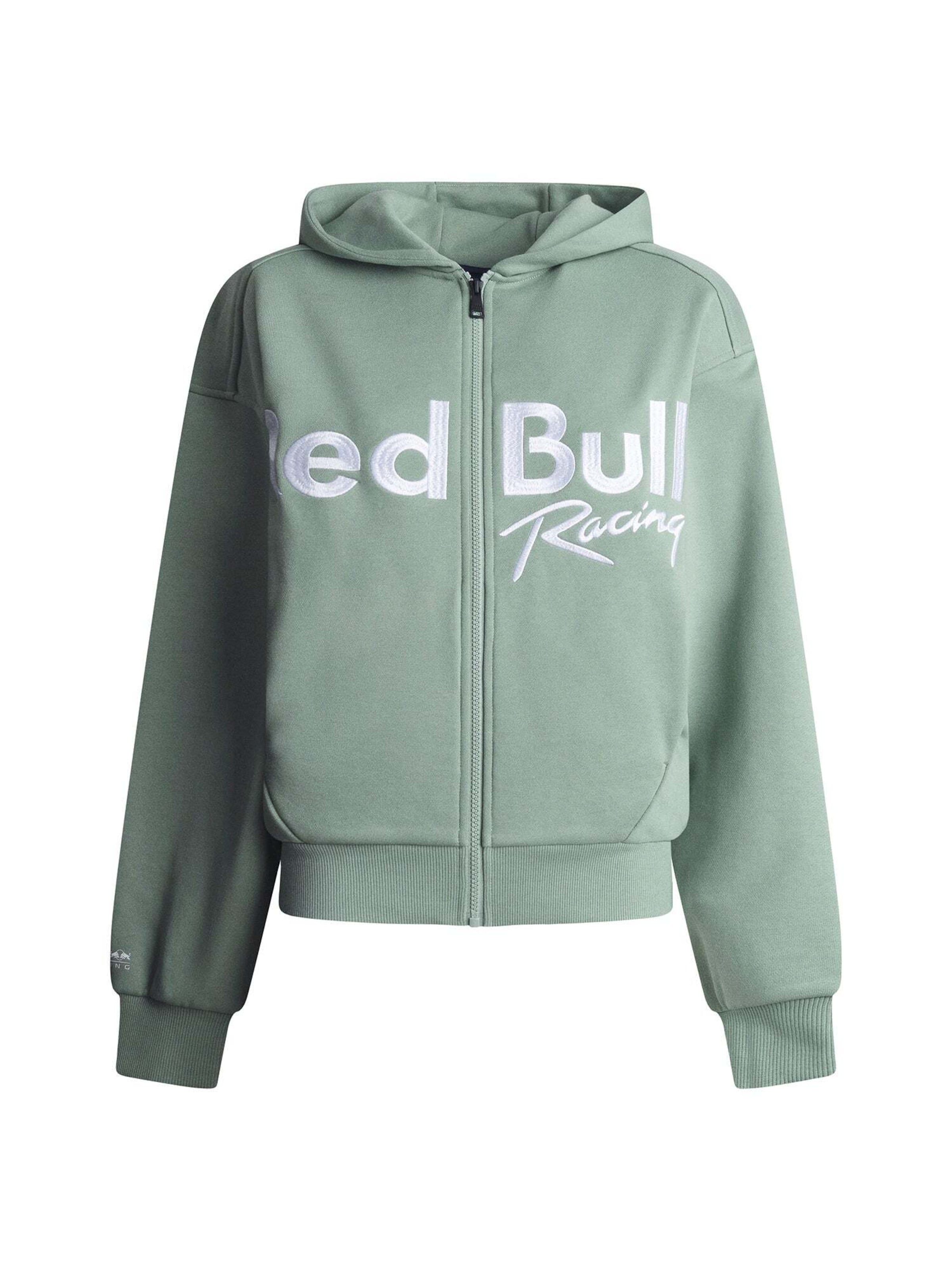 Red Bull Racing x Pepe Jeans Sweatjacke in Grün: Vorderseite