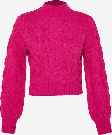 Trendyol Свитер в Ярко-розовый: спереди
