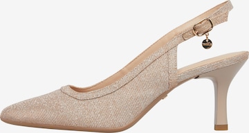 Escarpins s.Oliver en or : devant