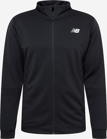 new balance Athletic Zip-Up Hoodie 'Tenacity' in Black: front