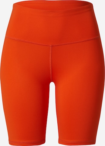 Coupe slim Pantalon de sport 'Biker' Hey Honey en orange : devant