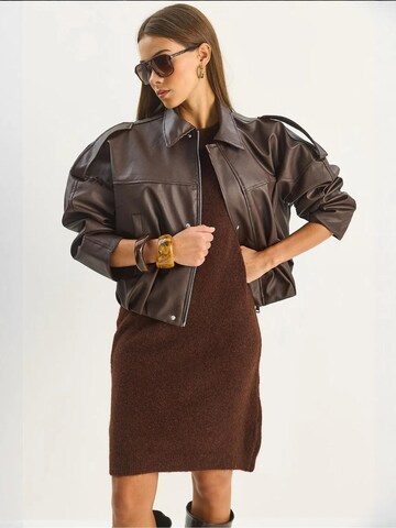 Veste mi-saison Bianco Lucci en marron