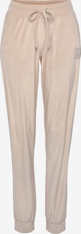 VIVANCE Pyjamasbyxa i beige: framsida