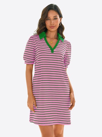 Imily Bela Šaty - Ružová: predná strana