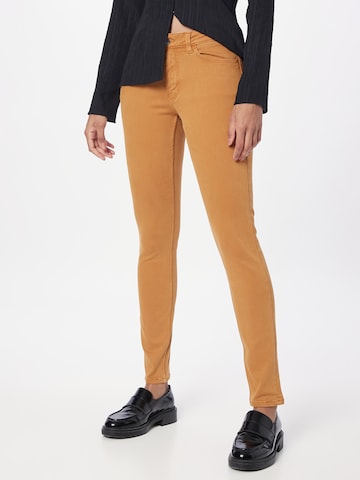 ESPRIT Skinny Jeans in Bruin: voorkant