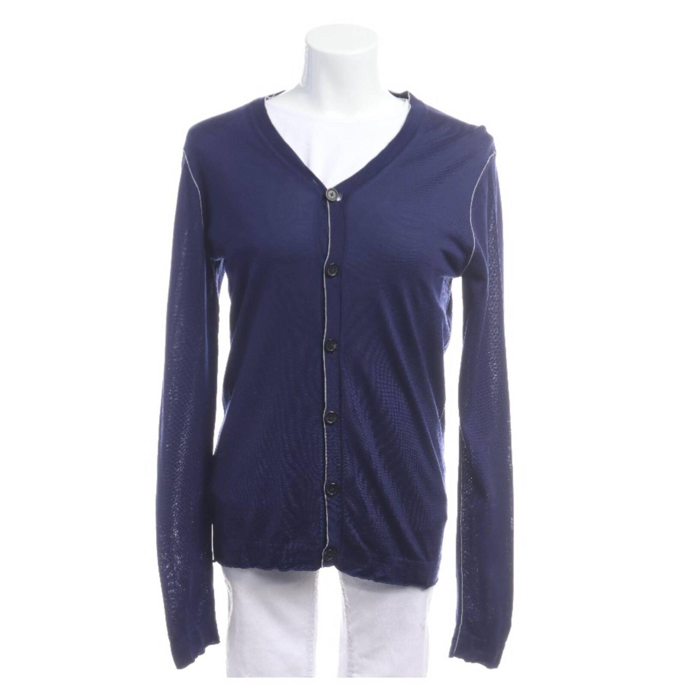 JIL SANDER Pullover / Strickjacke 4XL in Blau: Vorderseite