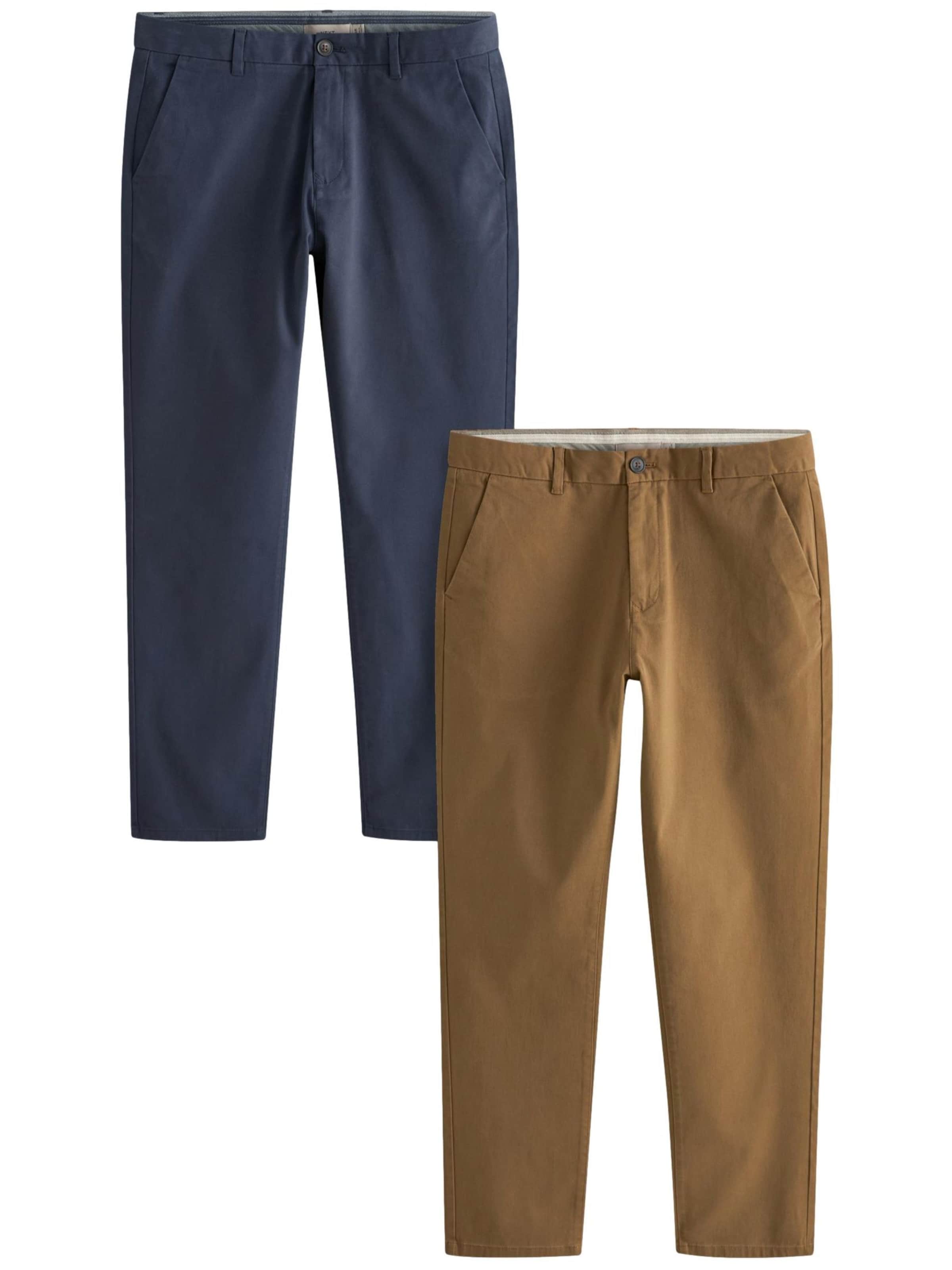 Next Chino trousers in Blue: front