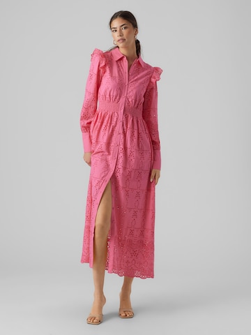 Robe-chemise 'ISABEL' VERO MODA en rose