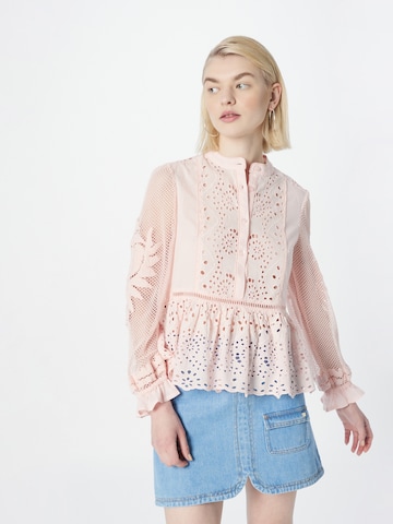 Stefanel Blouse 'SANGALLO' in Roze: voorkant