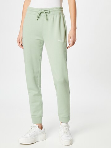 Marc O'Polo Tapered Broek in Groen: voorkant