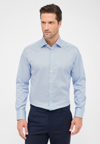 ETERNA Regular fit Zakelijk overhemd in Blauw: voorkant