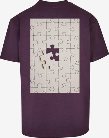 T-Shirt 'Missing Peace' Merchcode en violet