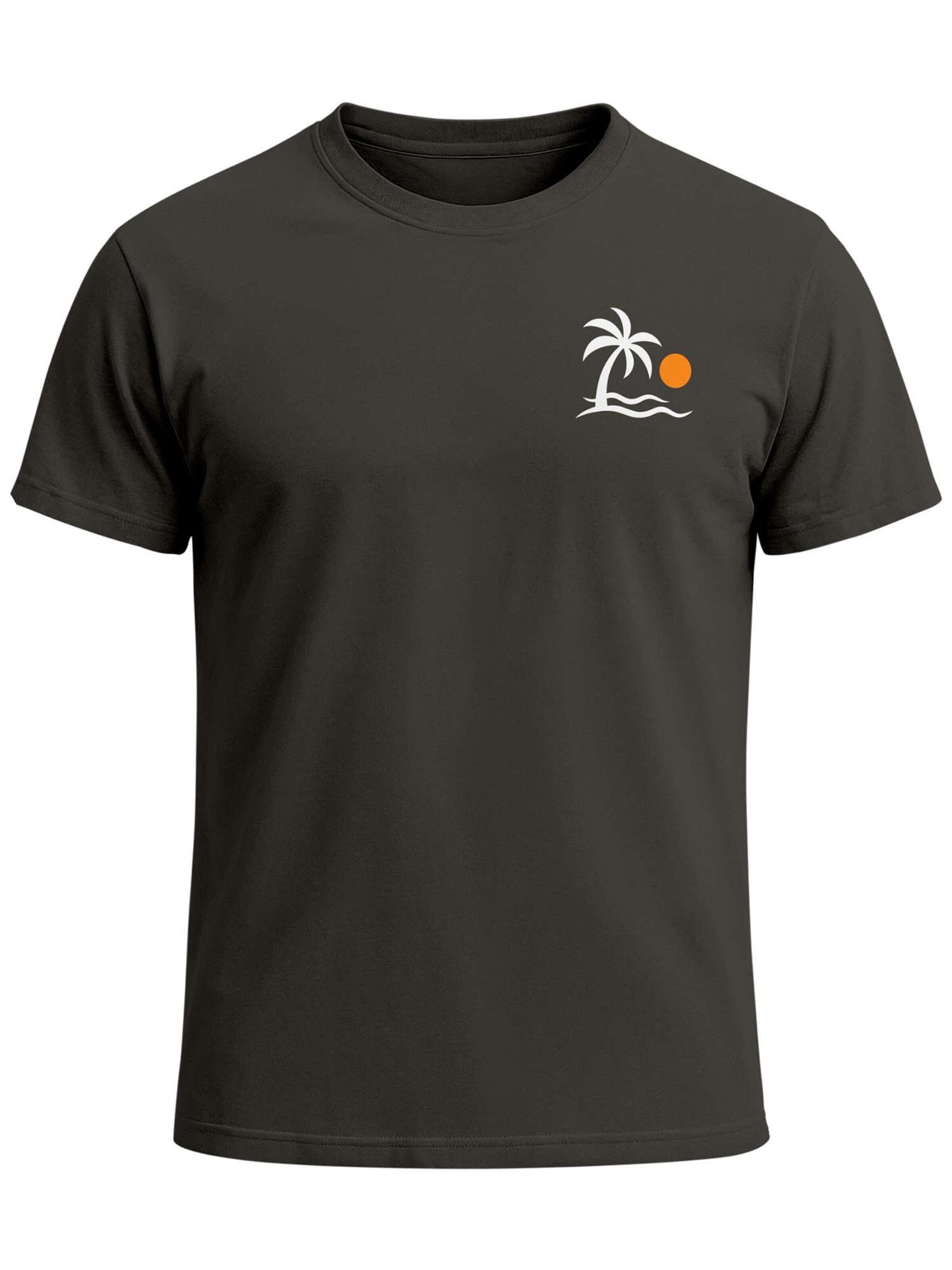 Neverless Shirt 'Palme' in Grey: front