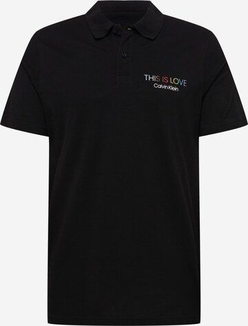 Calvin Klein Poloshirt 'PRIDE LOVE' in Schwarz: predná strana