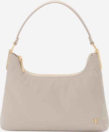 Sac bandoulière Calvin Klein Jeans en marron : devant