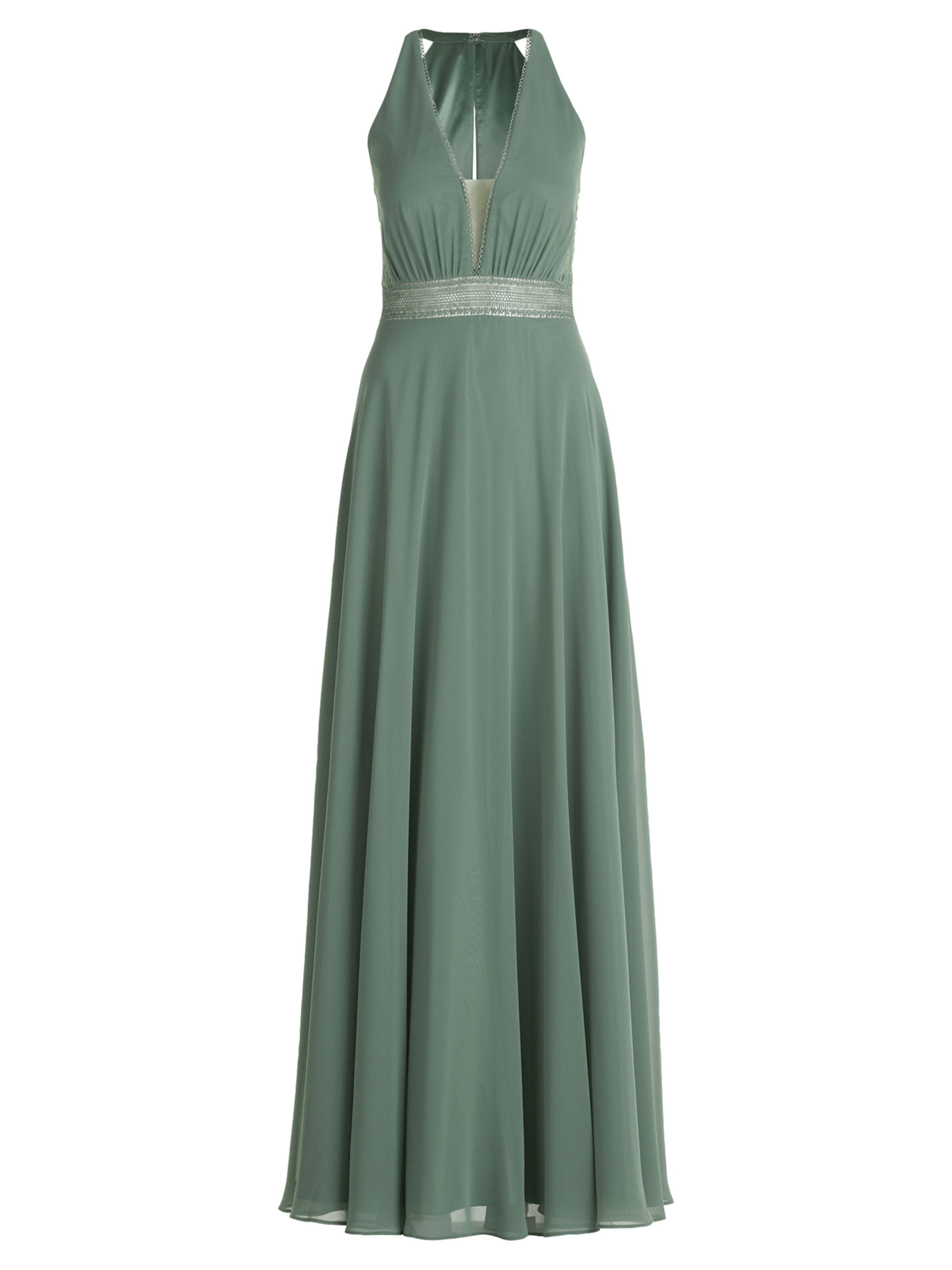 Vera Mont Abendkleid mit Spitze in Grün