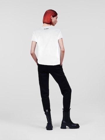 T-shirt 'Ikonik 2.0' Karl Lagerfeld en blanc