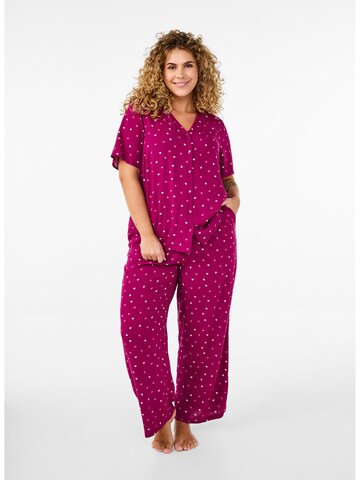 Regular Pantalon Zizzi en rouge