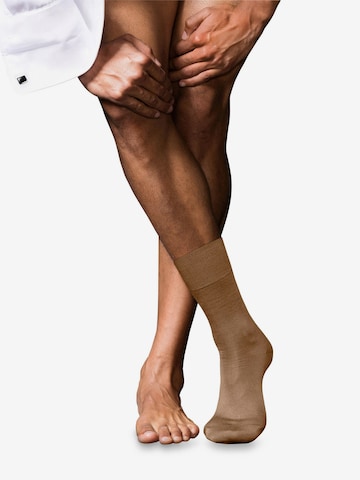 FALKE Socken 'No. 6 Finest Merino & Silk' in Beige: Vorderseite