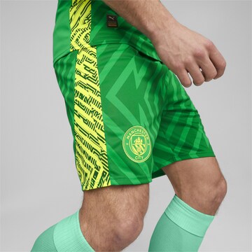 PUMA Regular Workout Pants 'Manchester City Torwart' in Green