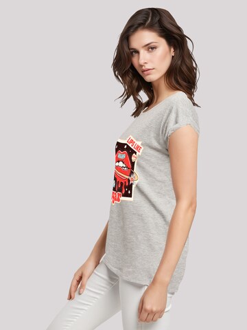 T-shirt 'Lips like sugar retro fashion  Valentinstag' F4NT4STIC en gris