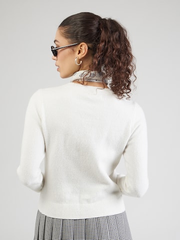 Geacă tricotată de la HOLLISTER pe alb