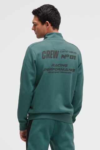 CAMP DAVID Zip-Up Hoodie in Green
