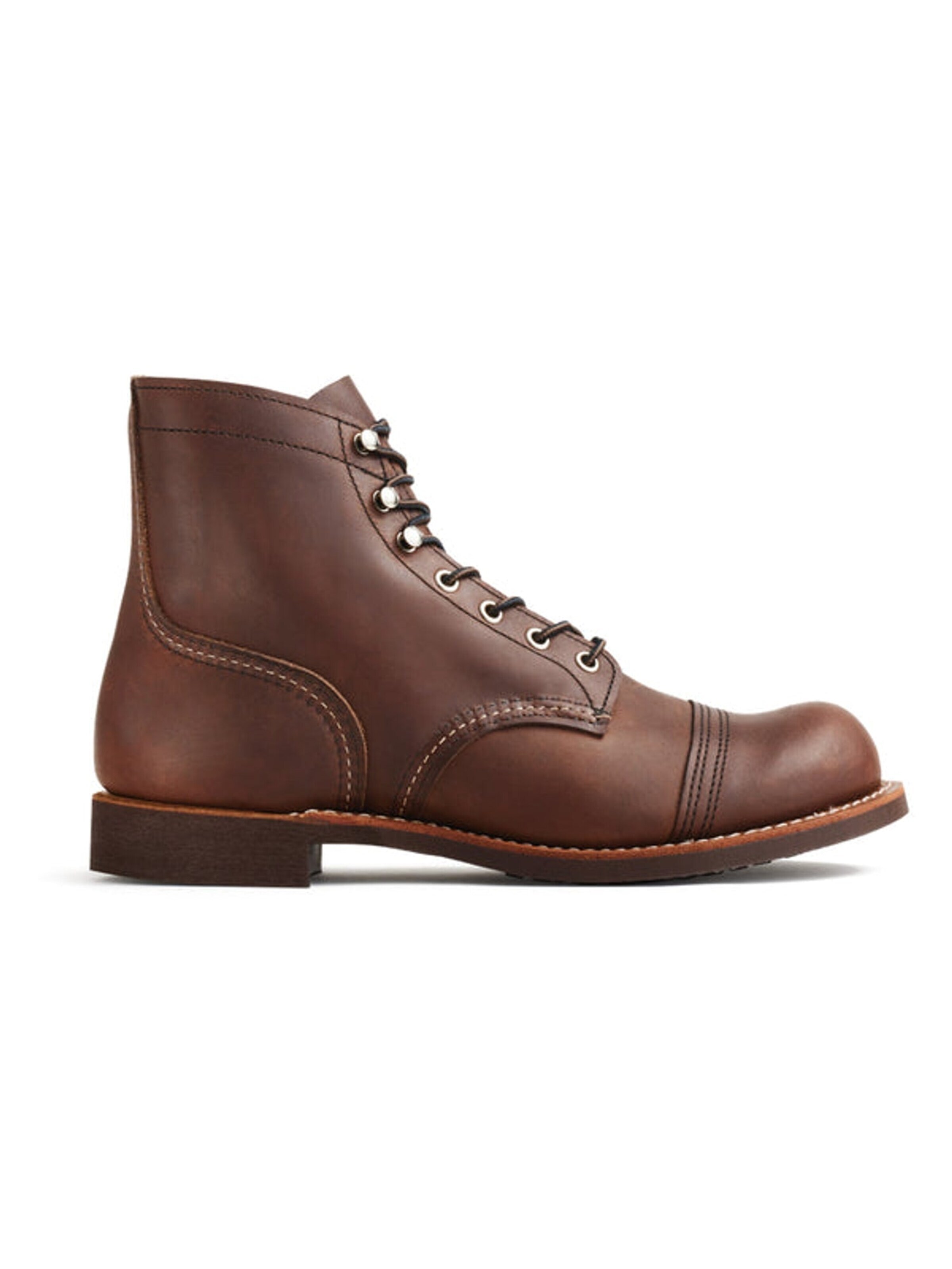 RED WING SHOES Lace-up boot '8111 Iron Ranger Amber Harness' in Brown: front