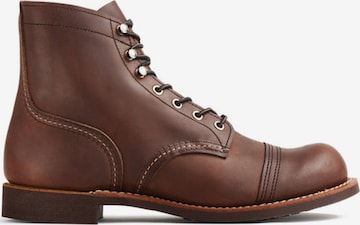 RED WING SHOES Kozaki sznurowane '8111 Iron Ranger Amber Harness' w kolorze brązowy: przód