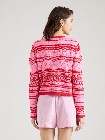 OUI Knit Cardigan in Pink