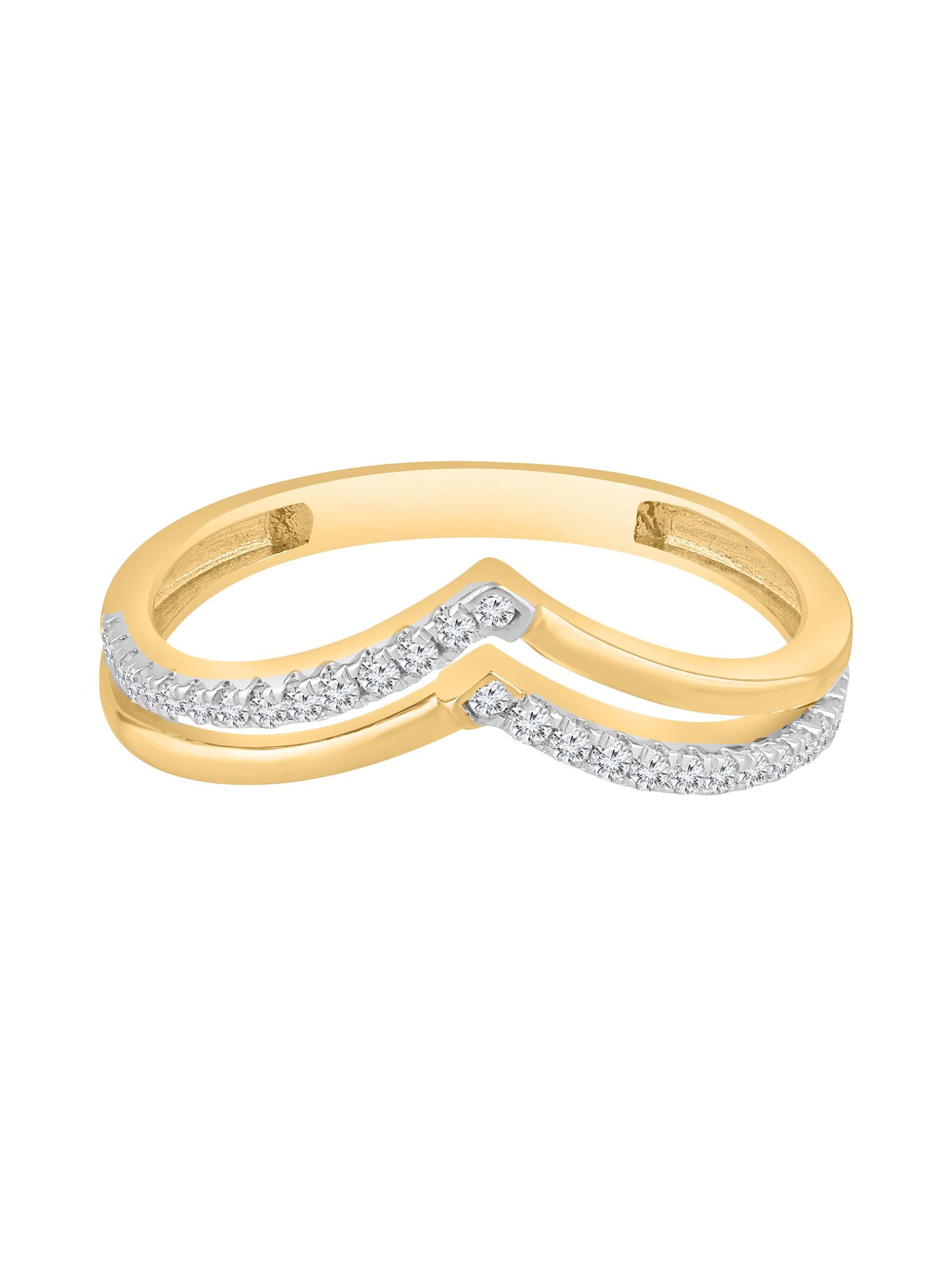 Diamant Exquis Ring‌‌‌‌‌‌‌‌‌ in Gold: Vorderseite
