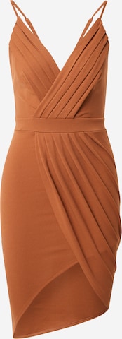 TFNC Cocktail Dress in Brown: front
