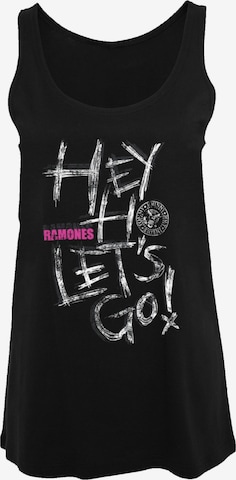 F4NT4STIC Shirt 'Ramones' in Zwart: voorkant