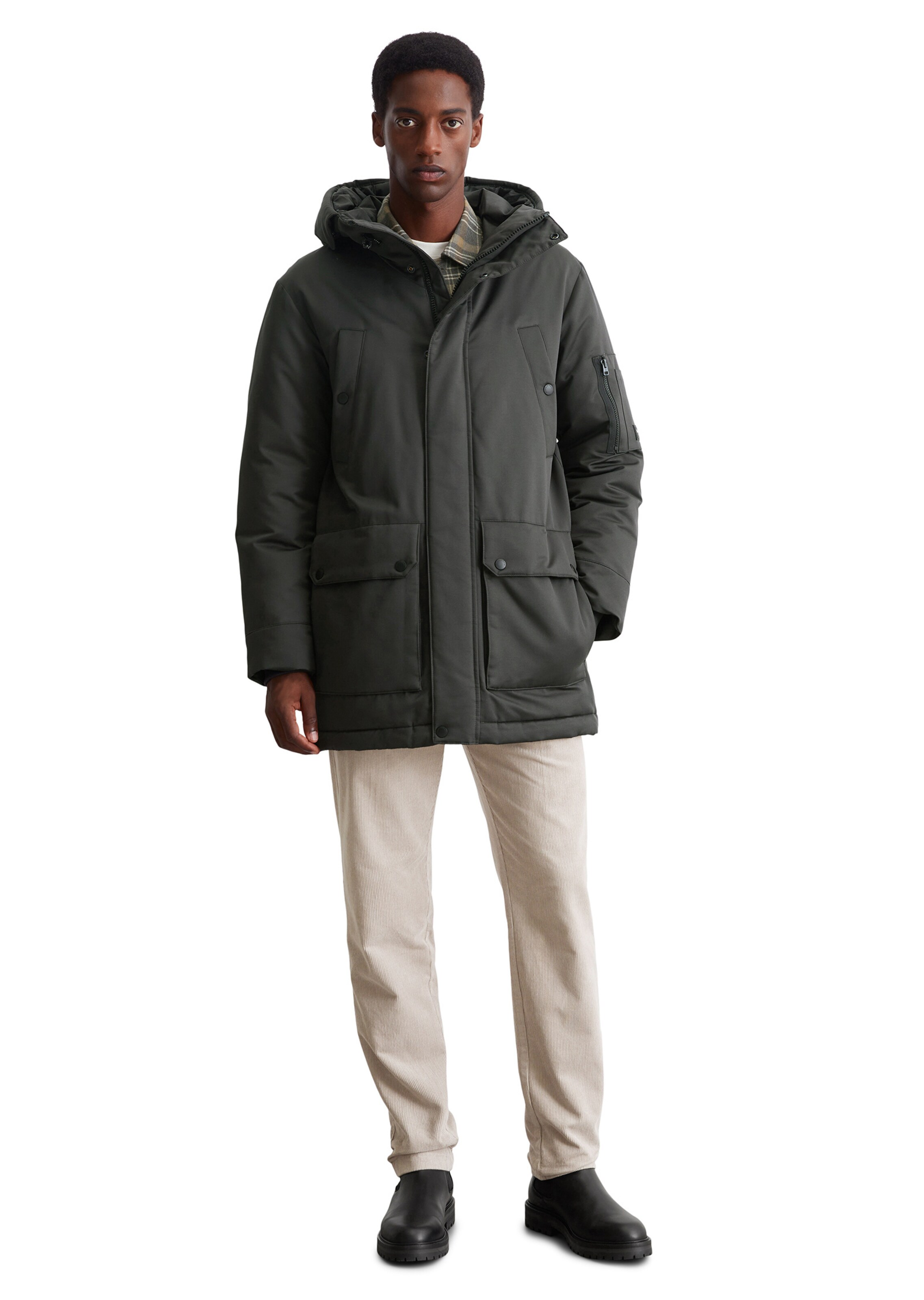 Marc O'Polo Zimná bunda - Sivá