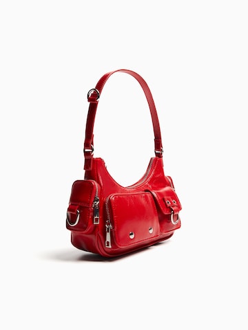 Bershka Schultertasche in Rot