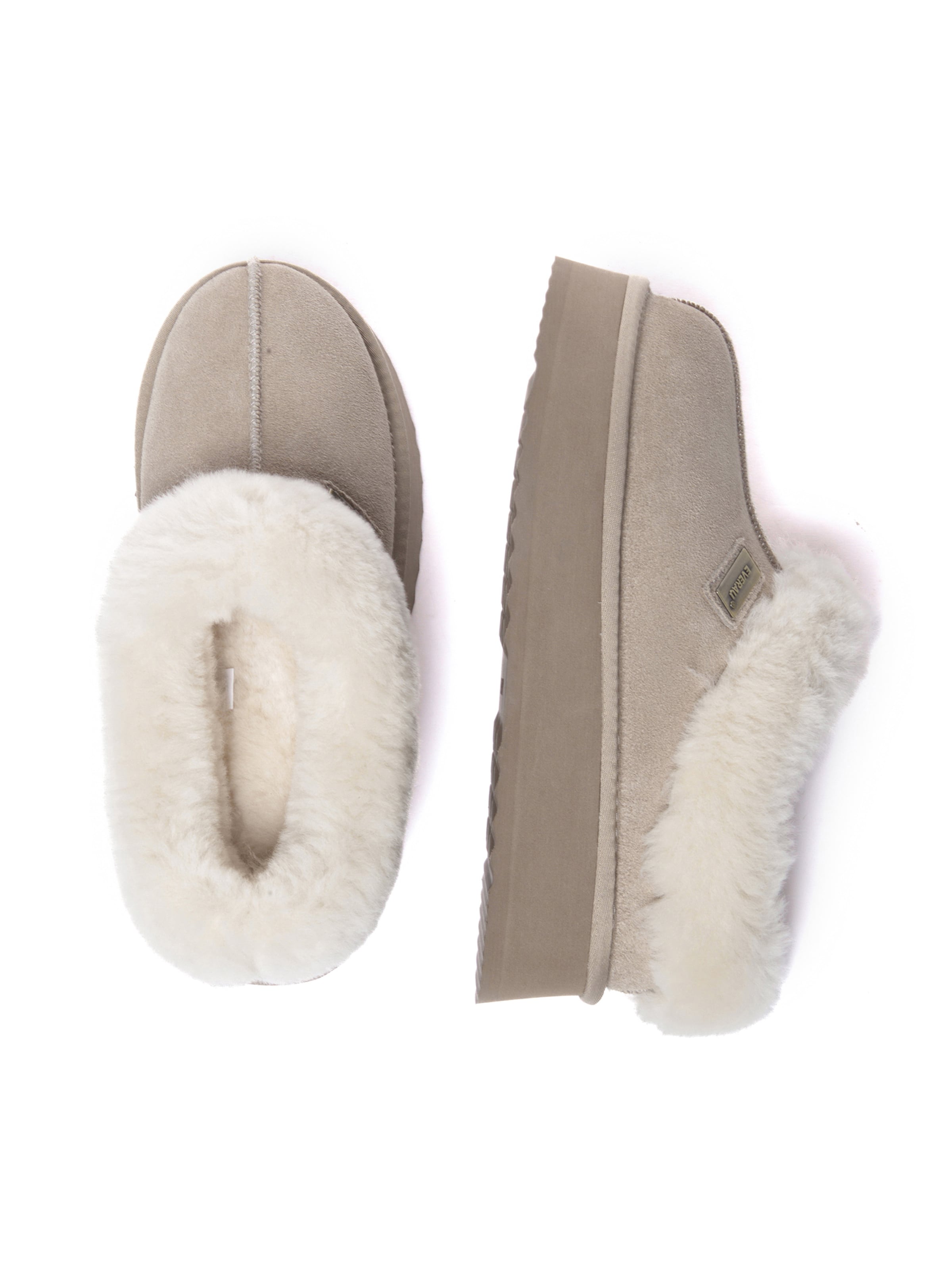 Everau Huisschoenen 'Topknot' in Beige