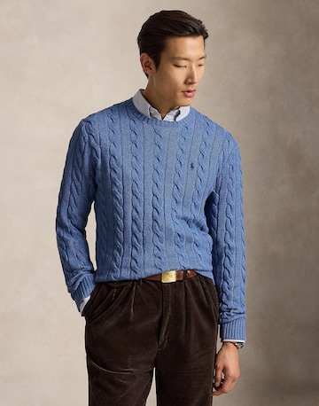 Polo Ralph Lauren Regular Fit Pullover 'DRIVER' in Blau: Vorderseite