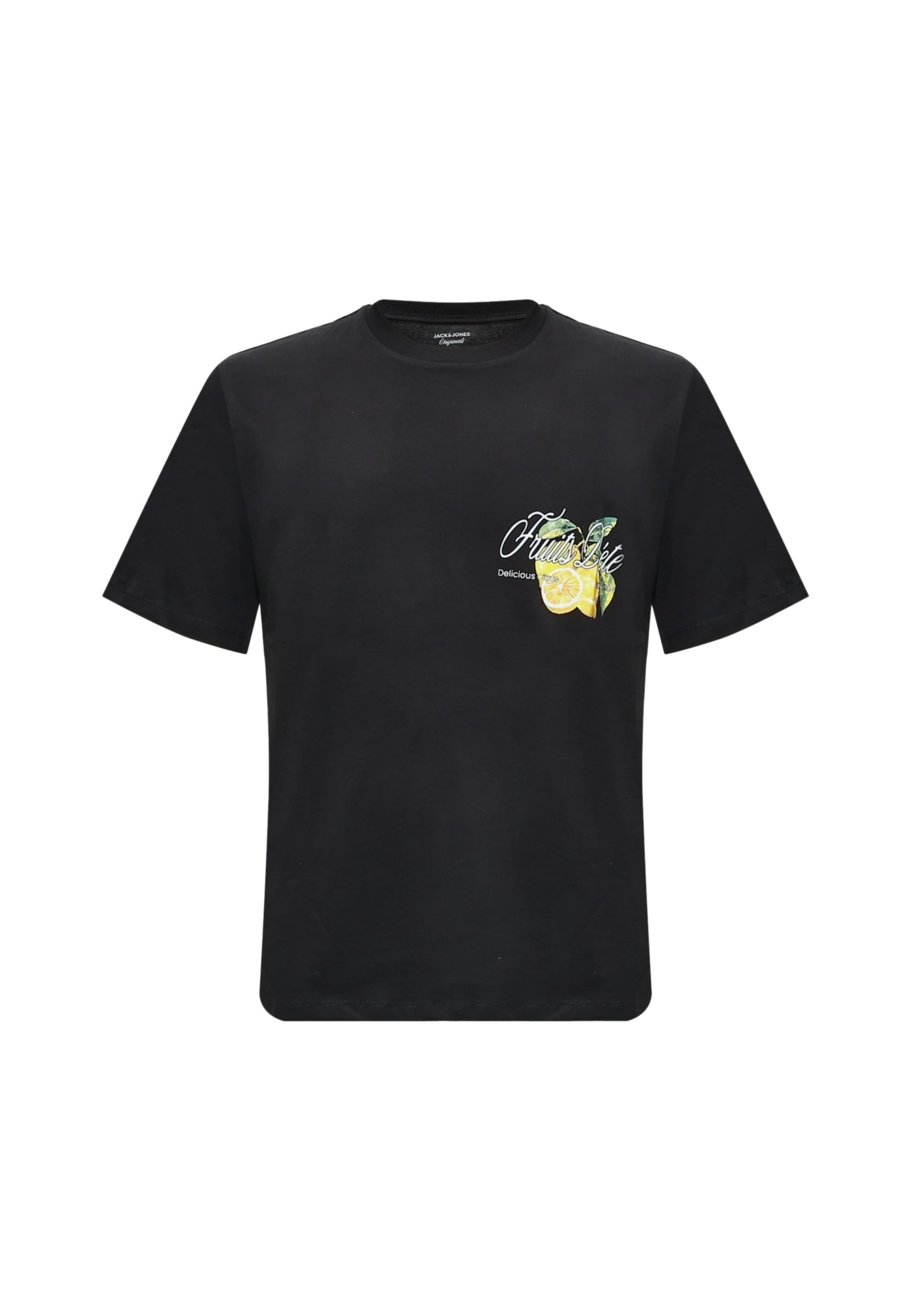 Maglietta 'JORSUMMER' di JACK & JONES in nero: frontale