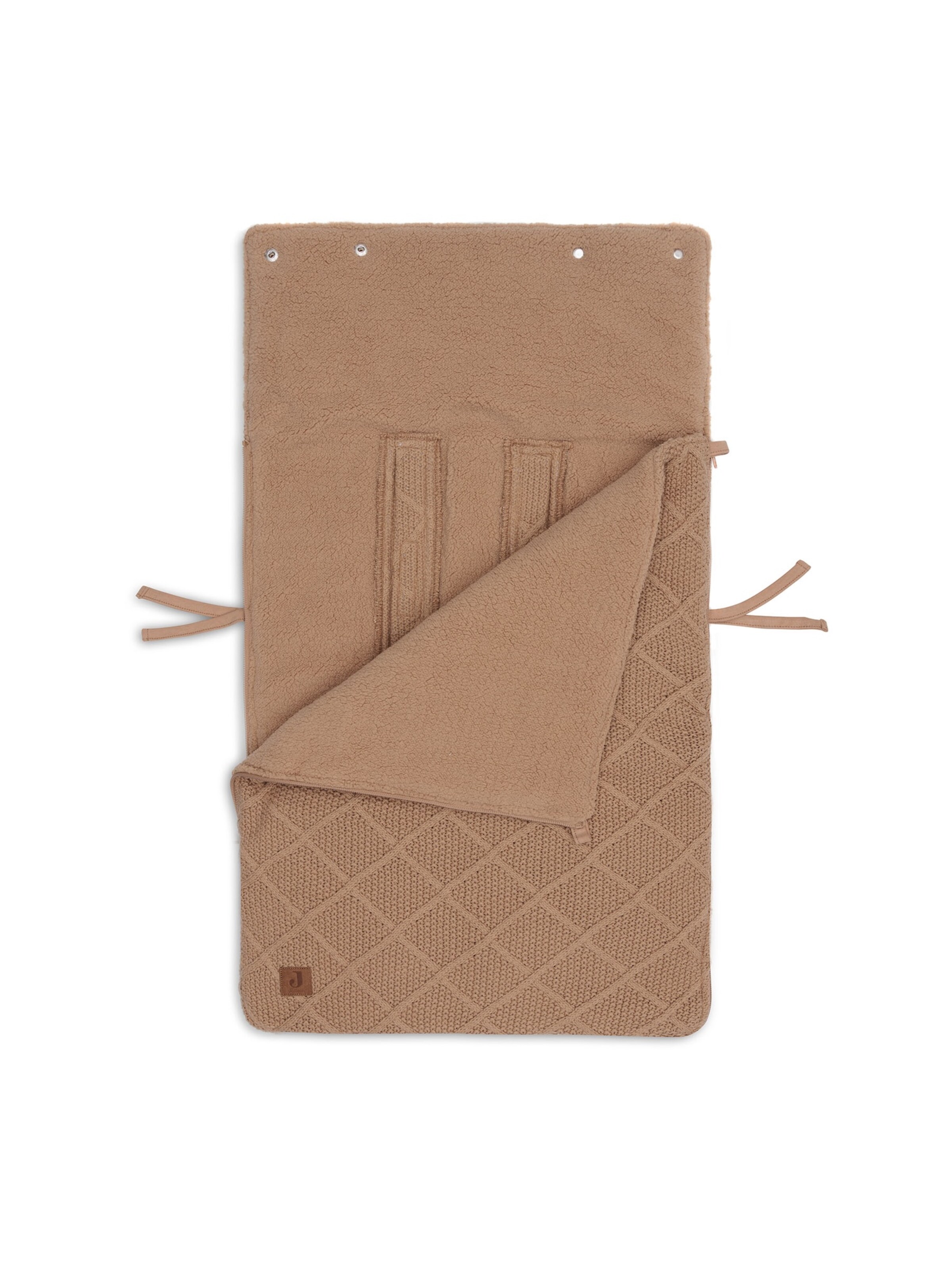 Sac de couchage Jollein en marron : devant